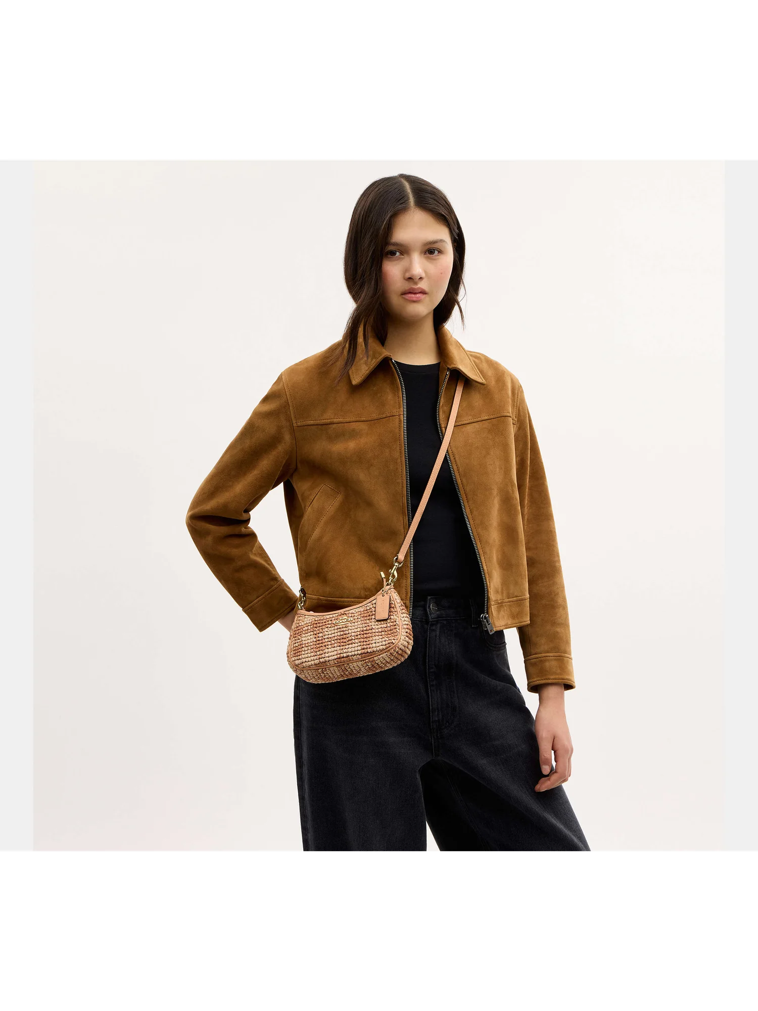Мини-сумка кроссбоди Coach Teri с принтом гингем — 6