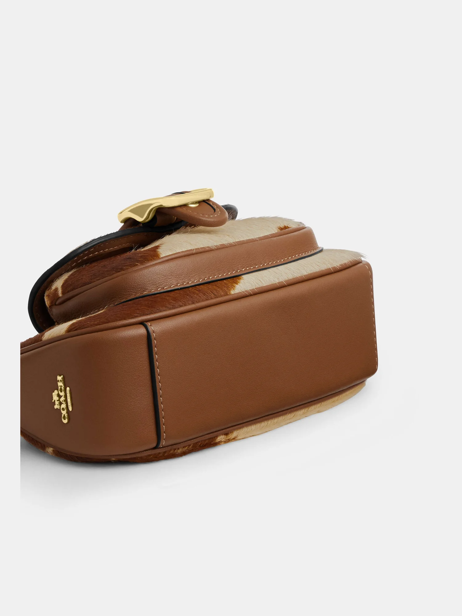 Сумка на плечо Coach Ashton Mini с коровьим принтом — 12