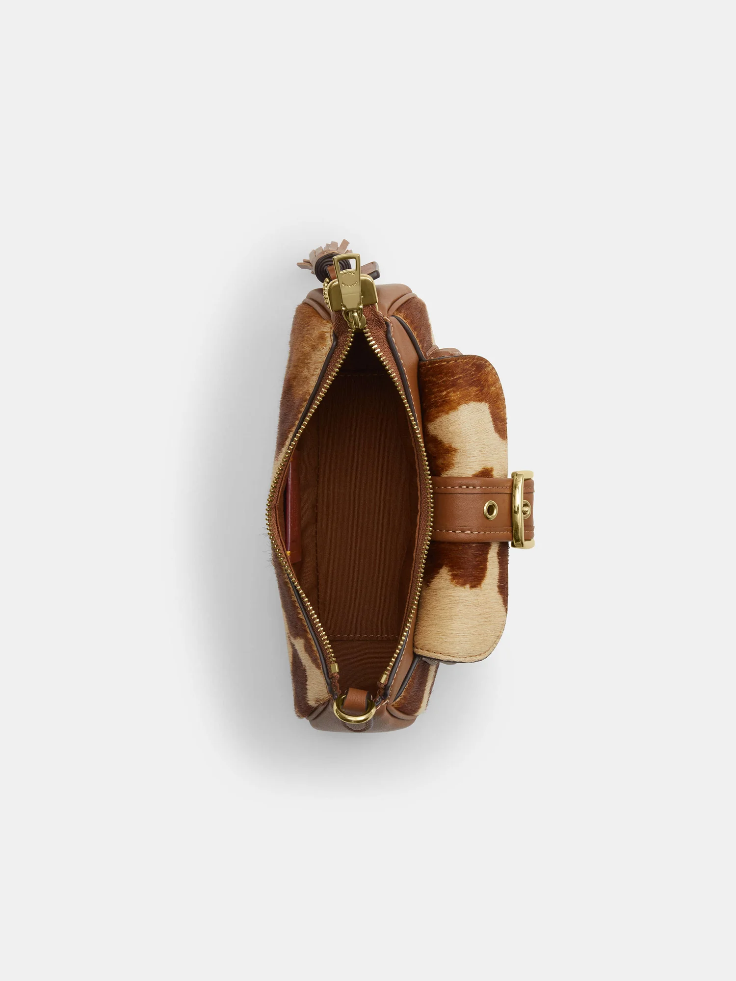 Сумка на плечо Coach Ashton Mini с коровьим принтом — 9
