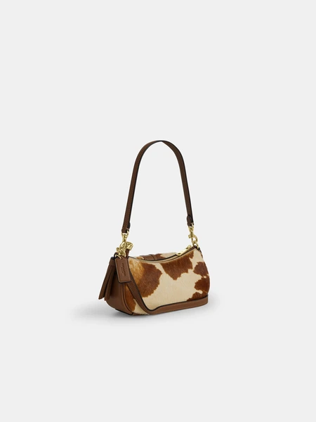 Сумка на плечо Coach Ashton Mini с коровьим принтом