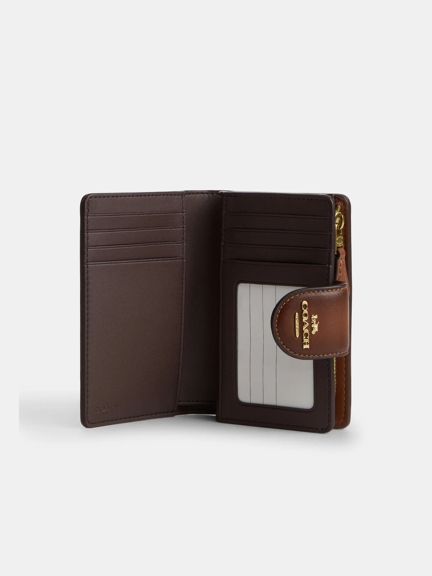 Кожаный кошелёк Coach Medium Corner Zip — 13