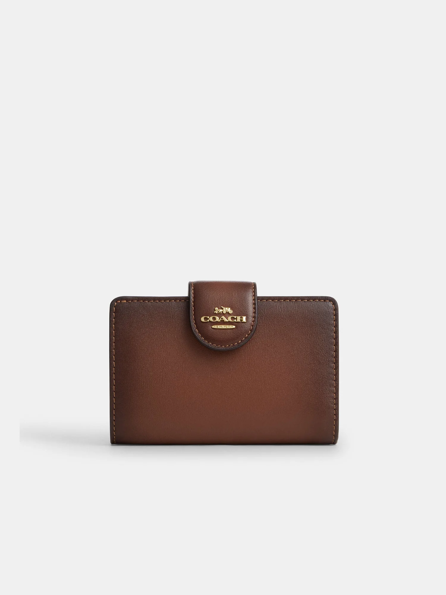 Кожаный кошелёк Coach Medium Corner Zip — 3