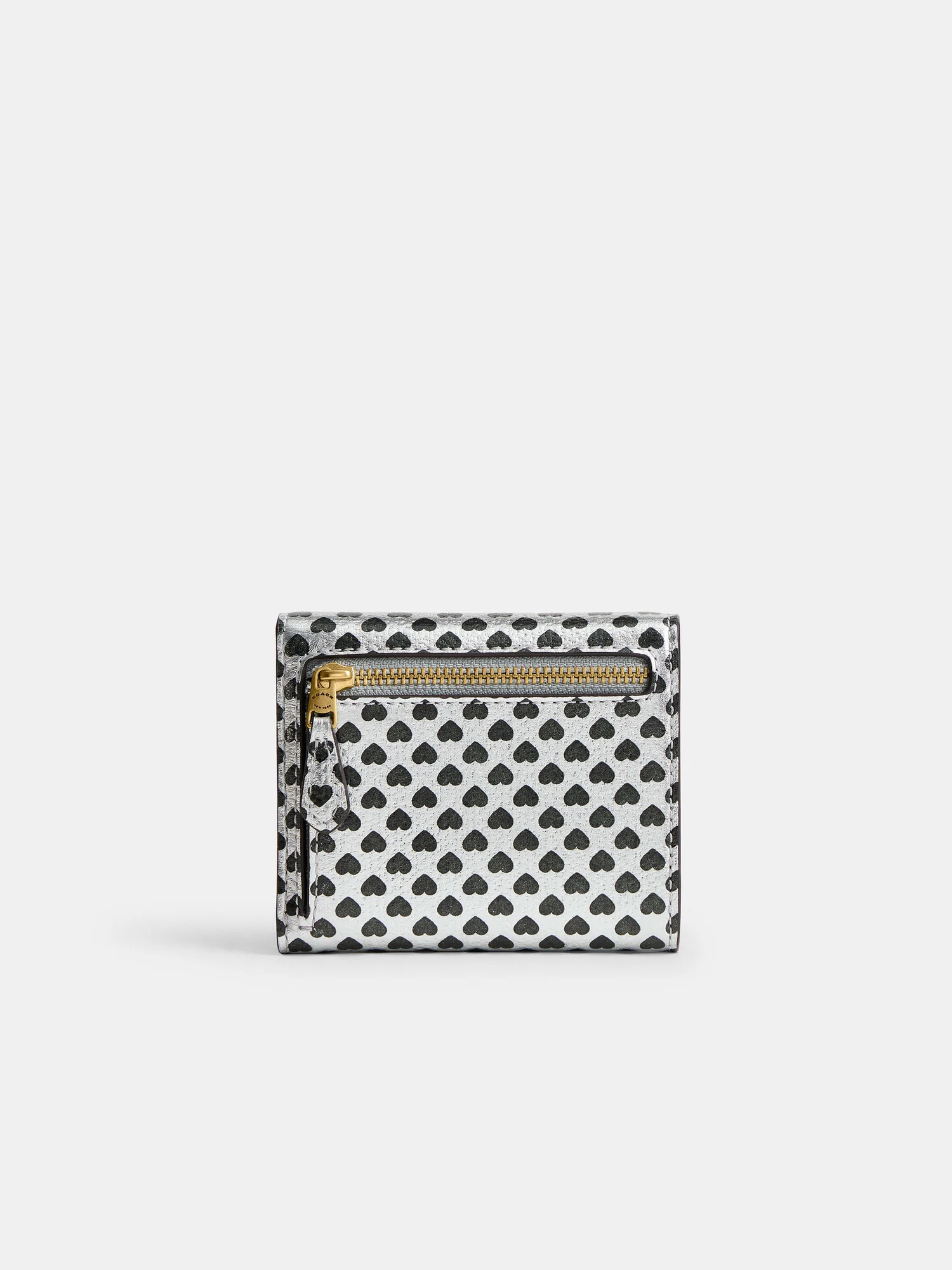 Маленький кошелёк Coach Mila с принтом сердечек — 5