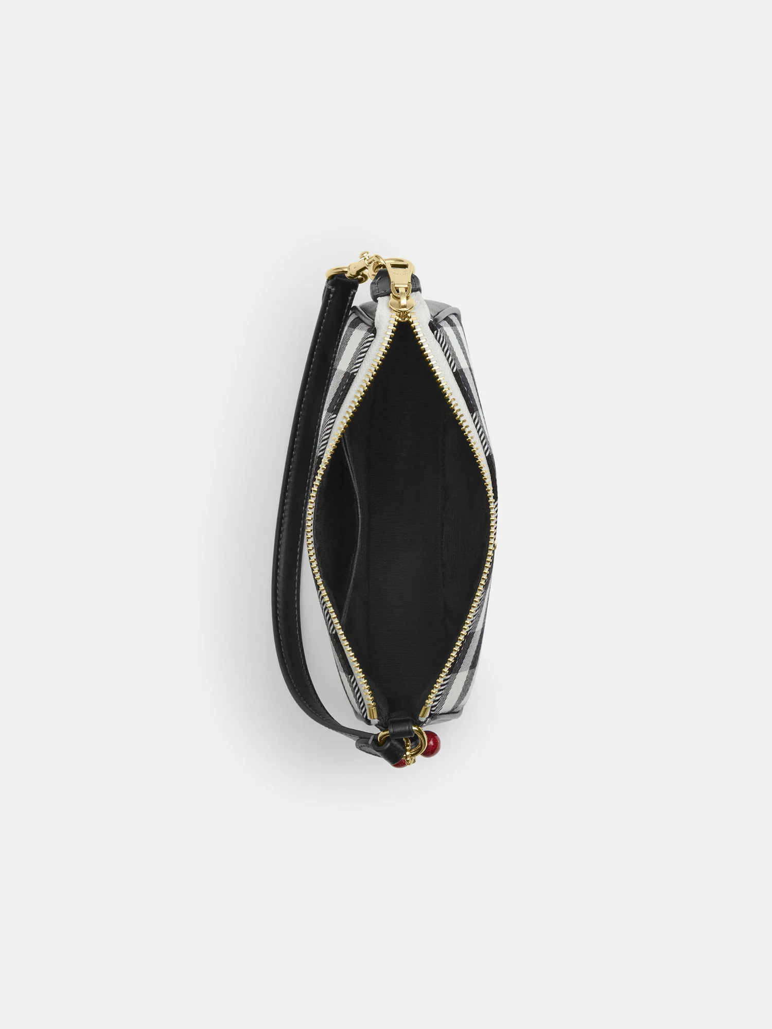Мини-сумка Coach Nolita 19 с принтом гингем и брелоком — 9
