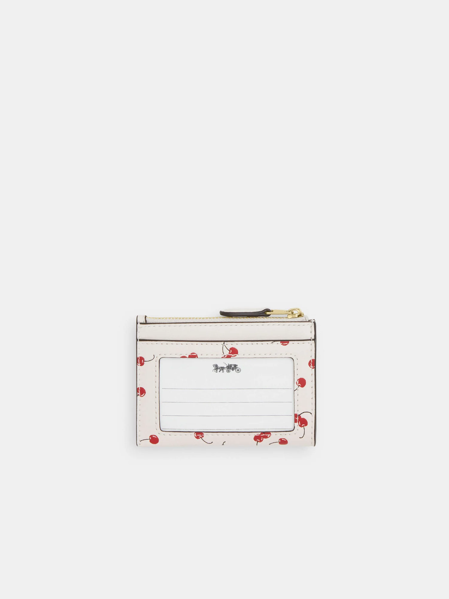 Мини-картхолдер Coach с принтом вишни — 2