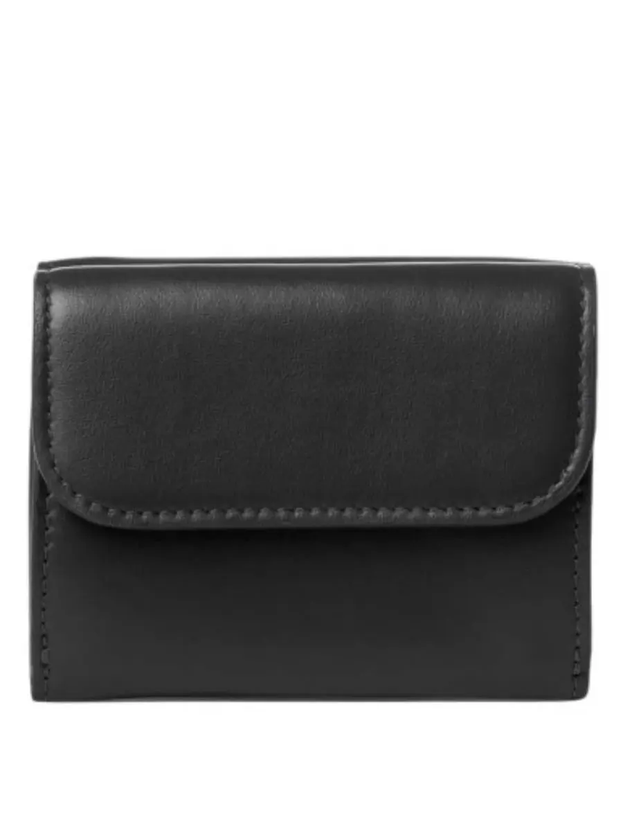 Кошелек Chloé Small с тройным сгибом из кожи — изображение 3 из 3, черный