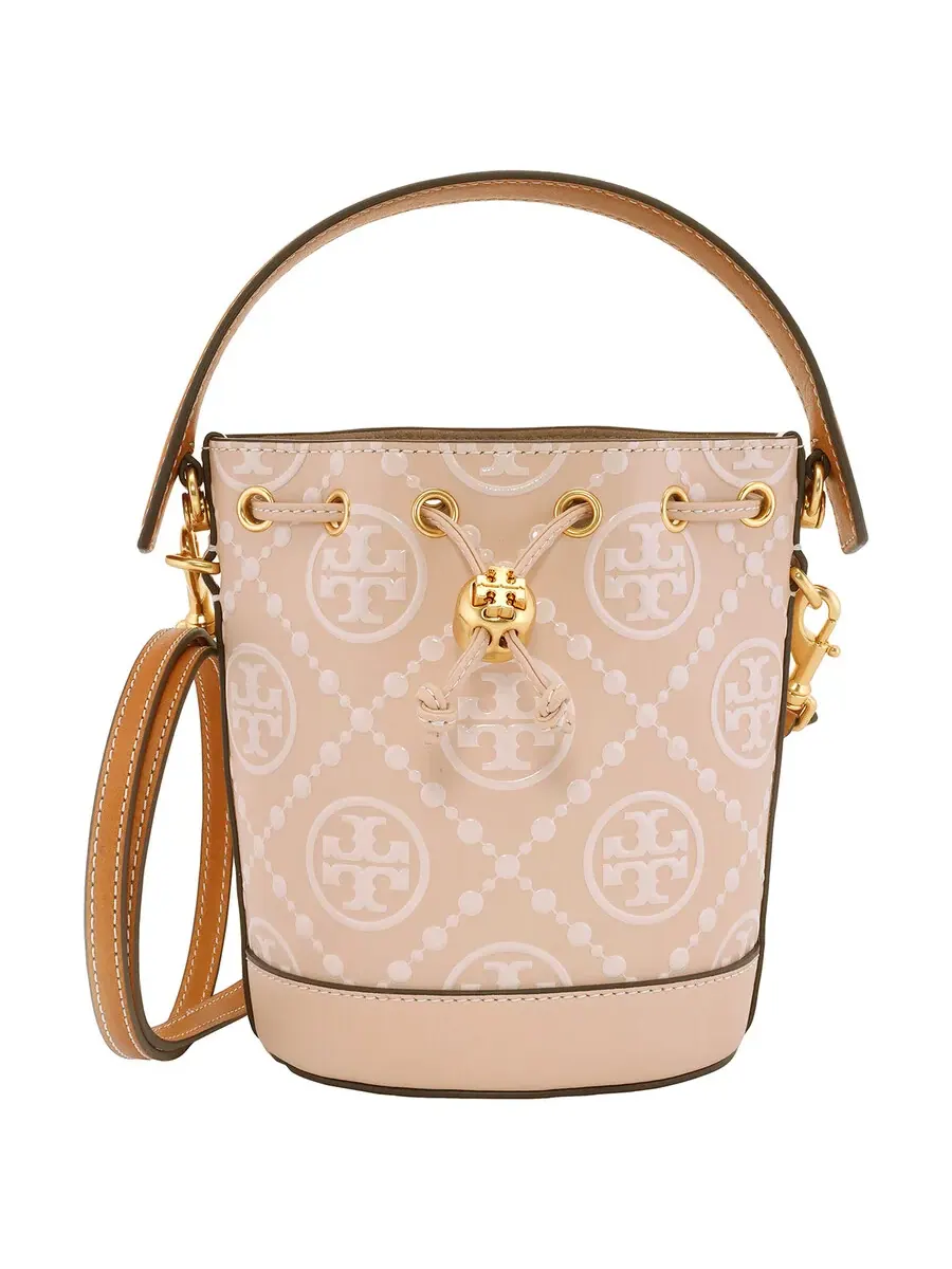 Мини-сумка-бакет Tory Burch T с тиснением монограммы