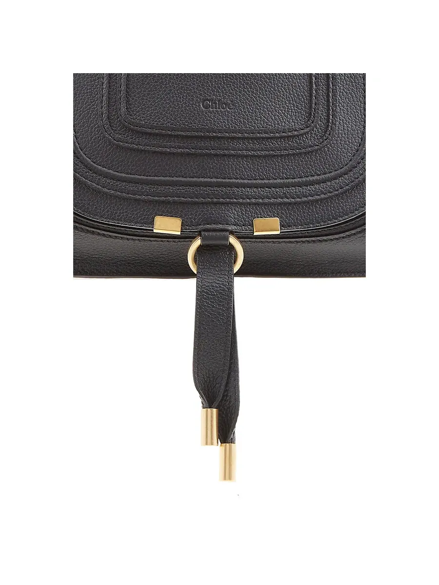 Сумка для переноски двойная Chloé Marcie Small — изображение 4 из 5, черный