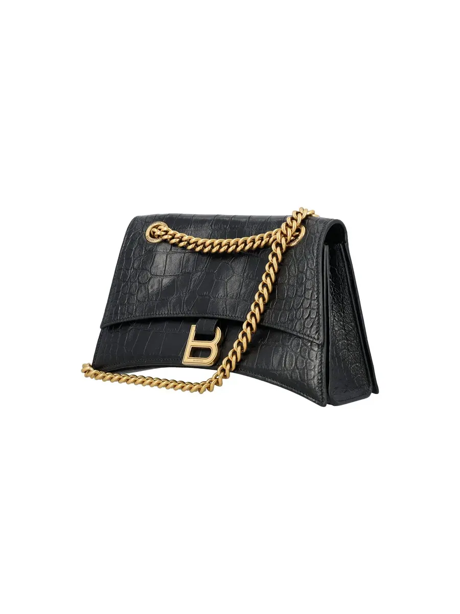 Сумка Balenciaga Crush Chain — изображение 3 из 5, черный