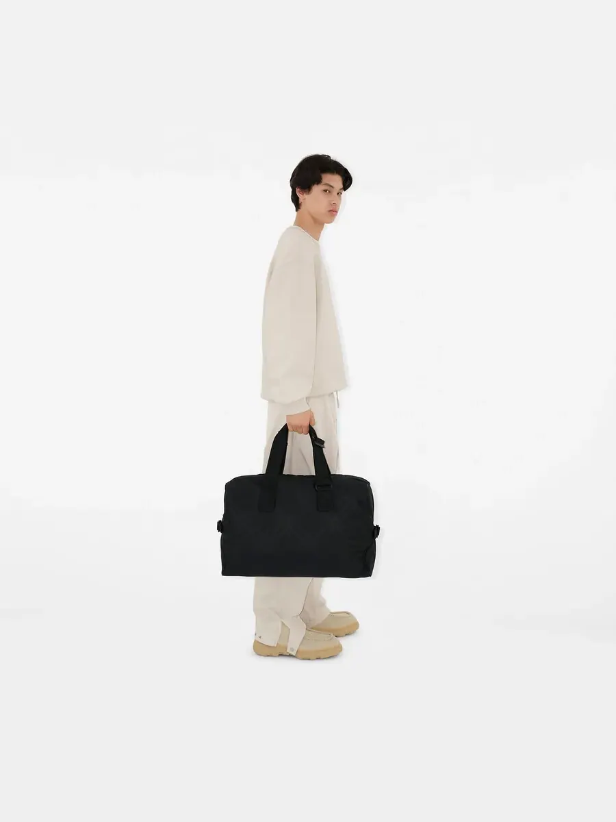 Сумка для выходных Burberry Black Check из жаккарда — 3