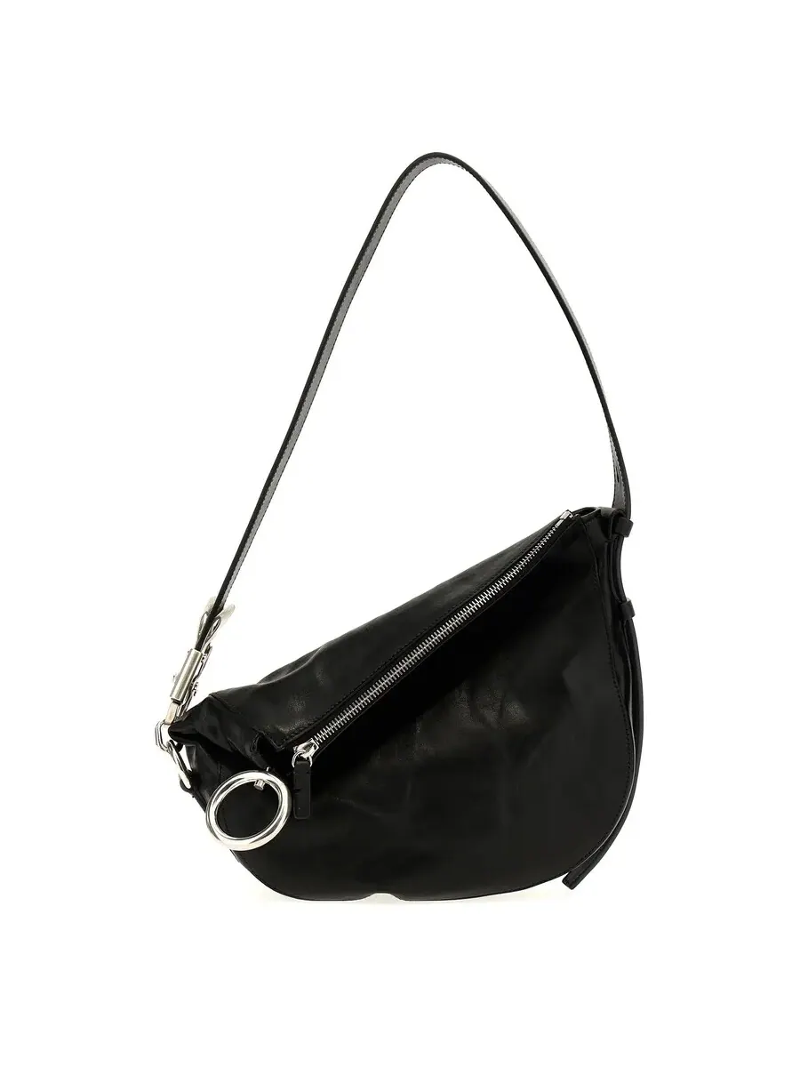 Маленькая сумка через плечо Burberry Black Leather Knight