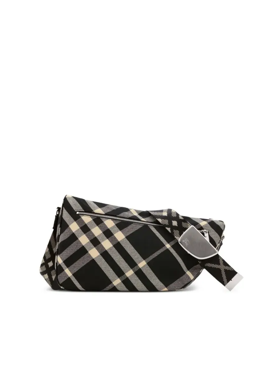 Большая сумка-мессенджер Burberry с клетчатым щитом