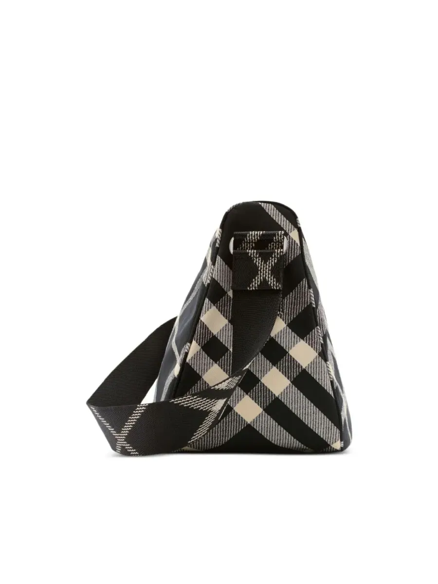 Большая сумка-мессенджер Burberry с клетчатым щитом — 3