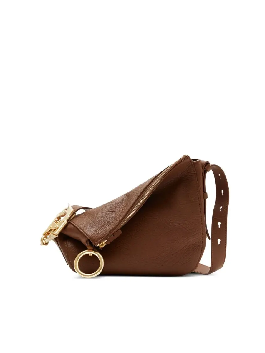 Сумка через плечо Burberry Small Knight из телячьей кожи и замши