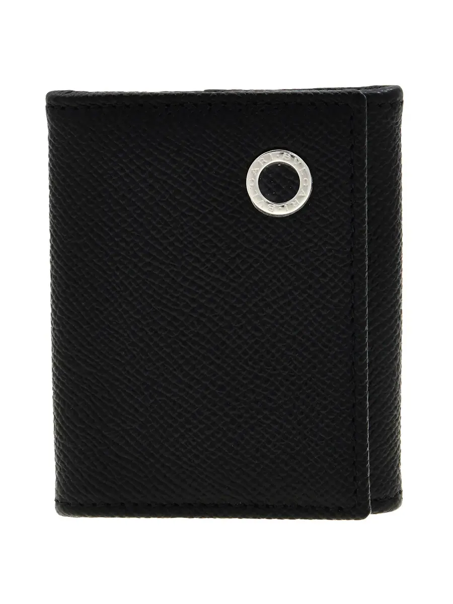 Монетница Bvlgari Bvlgari Man из телячьей кожи 282231 — черный