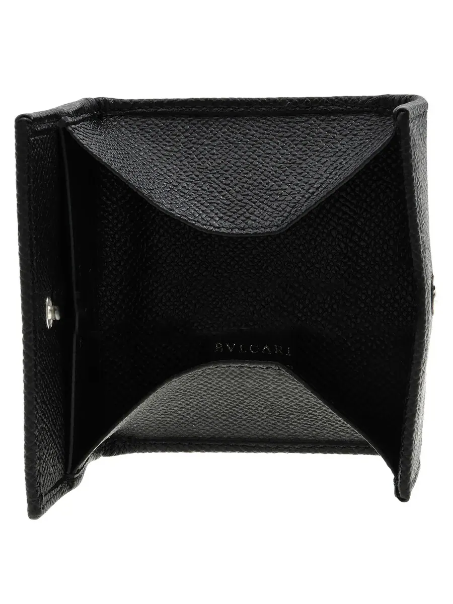 Монетница Bvlgari Bvlgari Man из телячьей кожи 282231 — изображение 4 из 4, черный