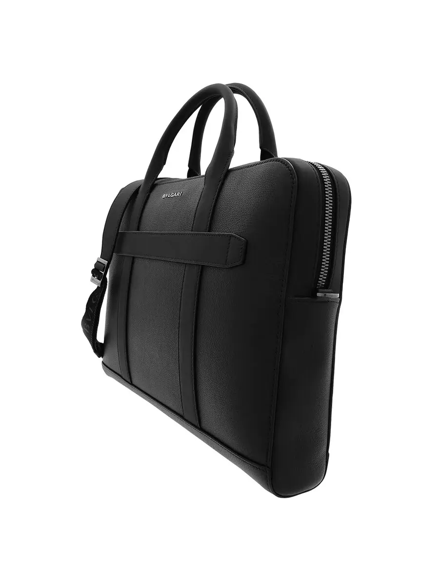 Мужской портфель Bvlgari из телячьей кожи — 2
