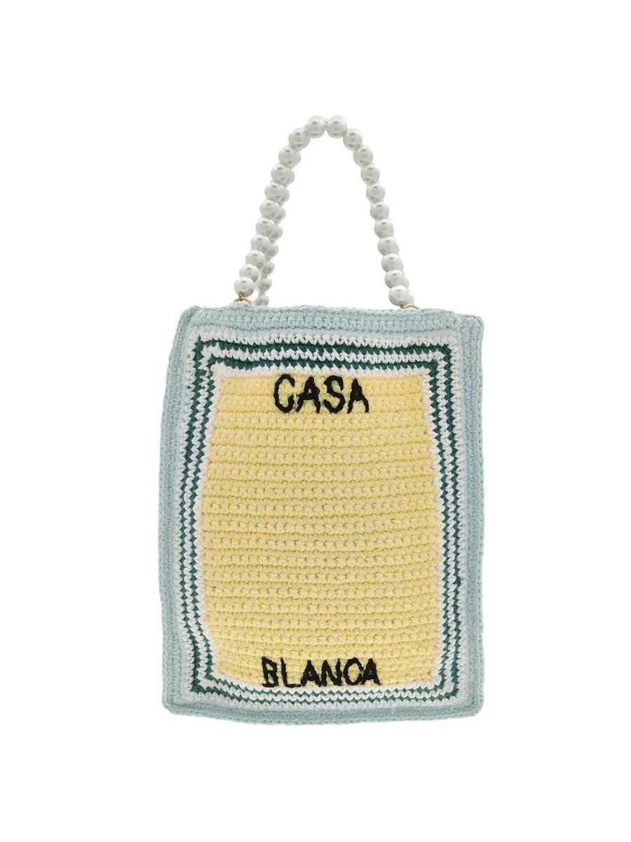 Сумка-тоут Casablanca Crochet с вышитым логотипом