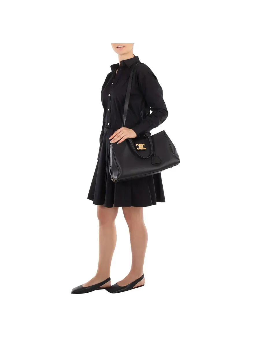 Сумка Celine Medium Appoline Trio — изображение 2 из 5, черный