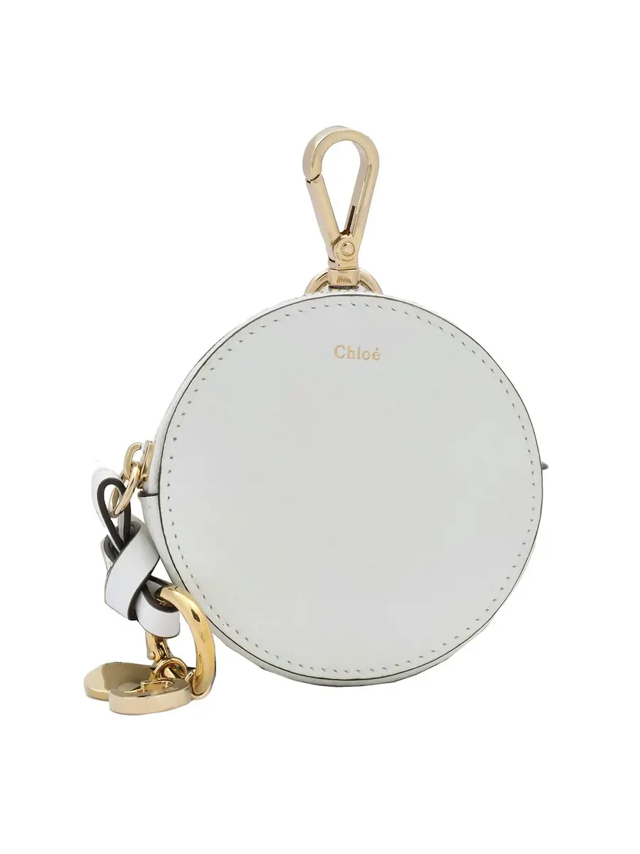 Кошелек для монет Chloé Crystal White Alphabet — белый