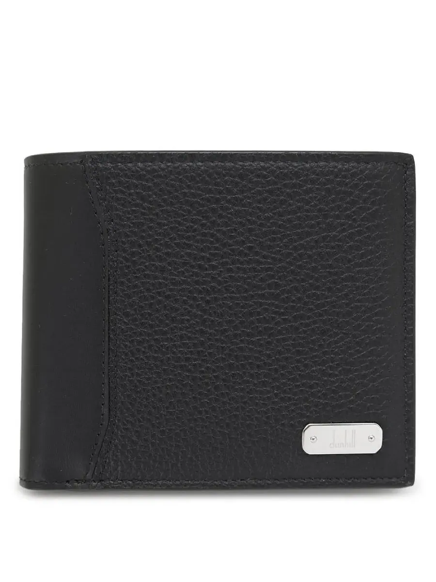 Кожаный кошелек Dunhill 1893 Harness 4cc для монет и банкнот — черный