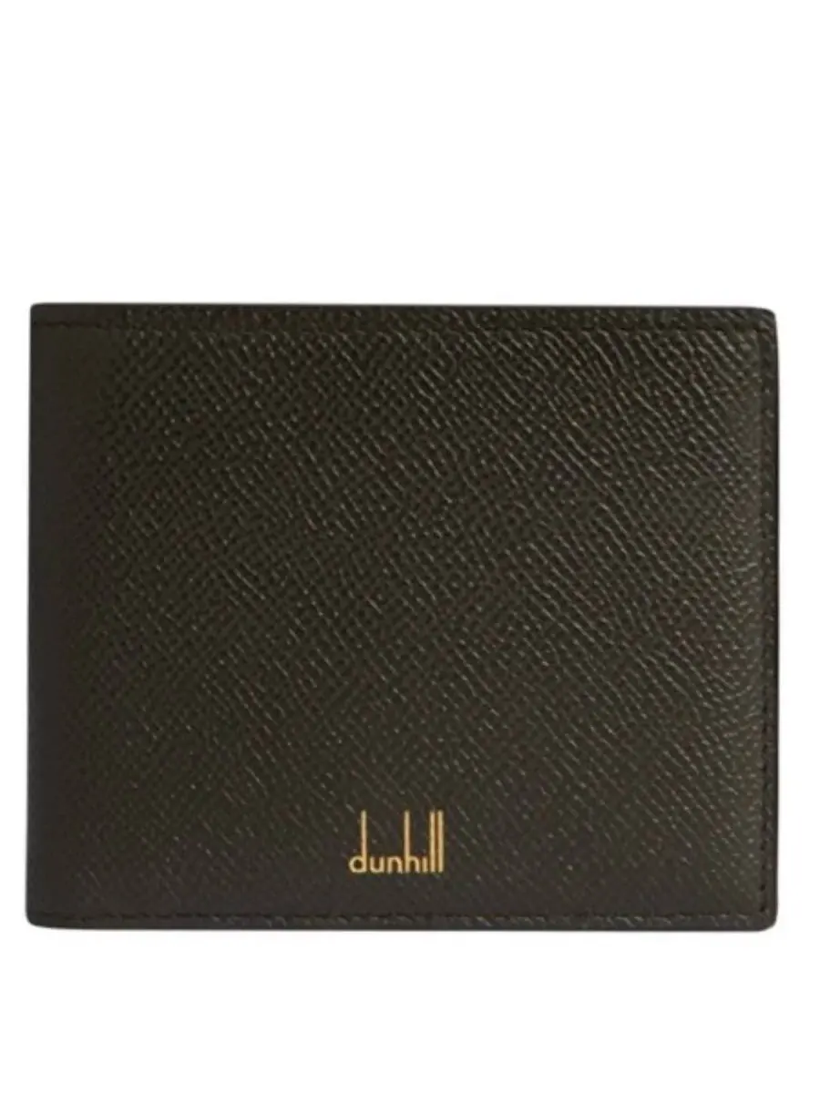Кошелек для монет и купюр Dunhill Cadogan 4cc из кожи — зеленый