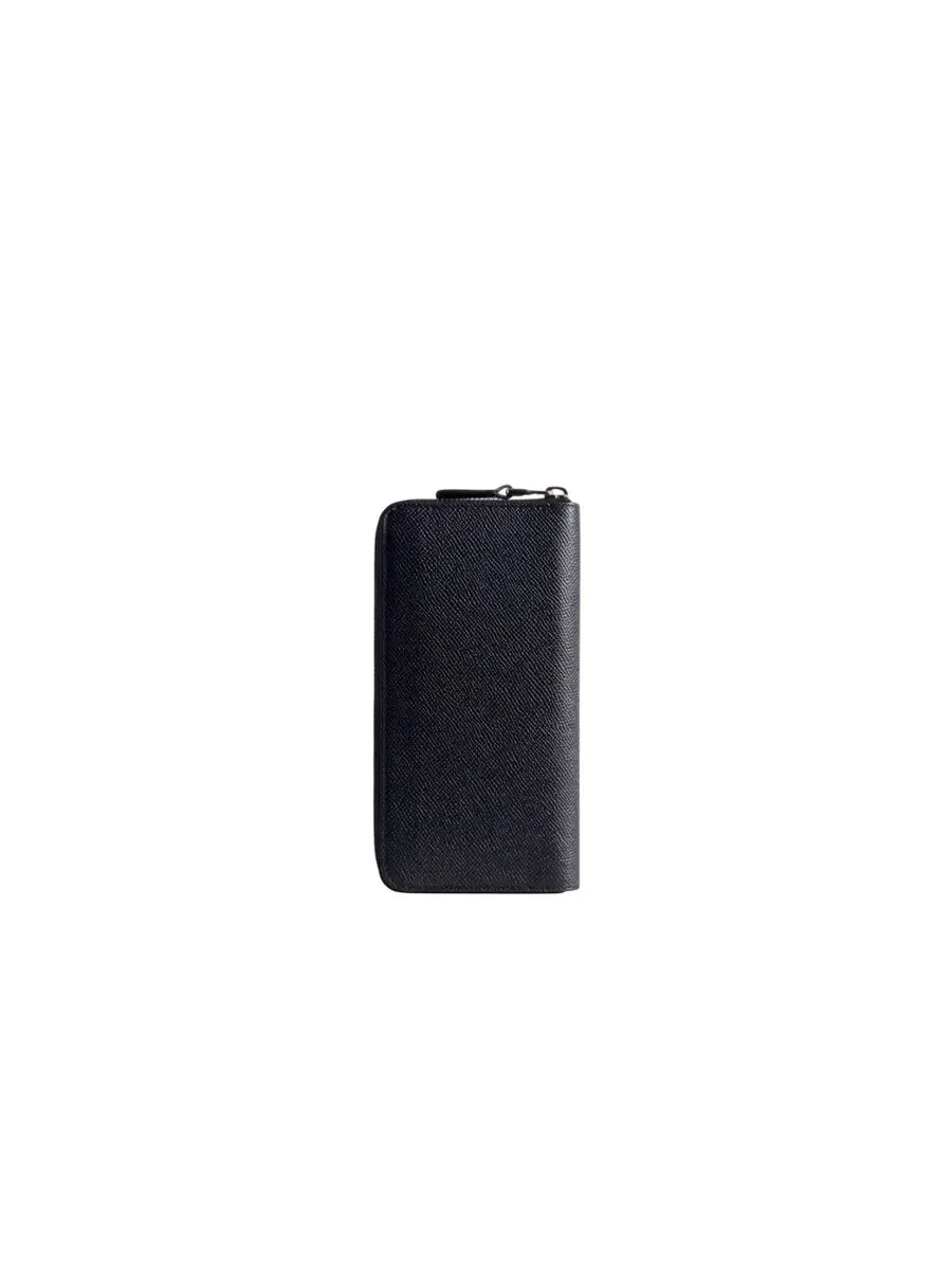 Кожаный кошелек Dunhill Cadogan с застежкой-молнией — изображение 3 из 3, черный