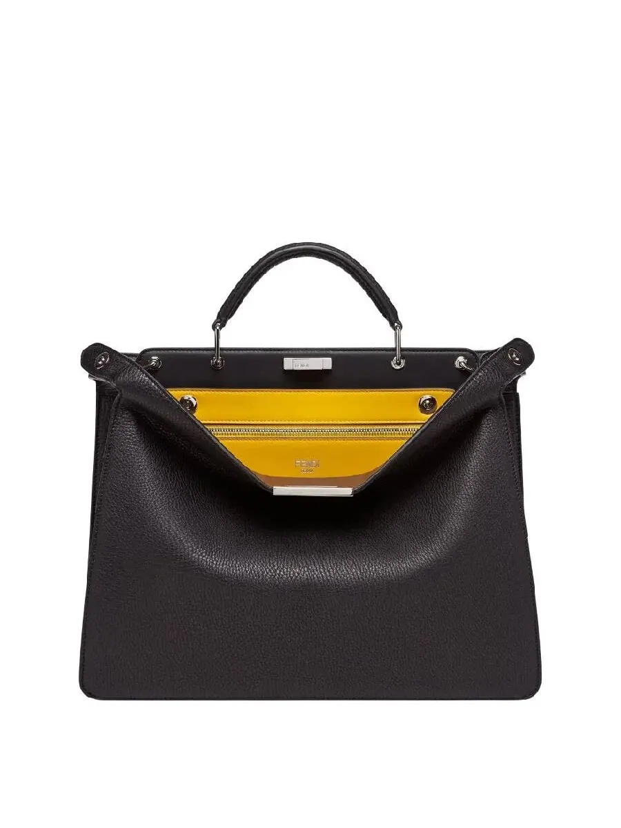 Кожаный портфель Fendi Peekaboo