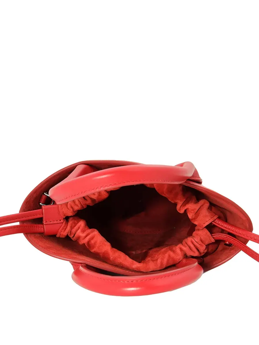 Сумка-тоут из кожи с вырезами Ferragamo — изображение 6 из 6, красный
