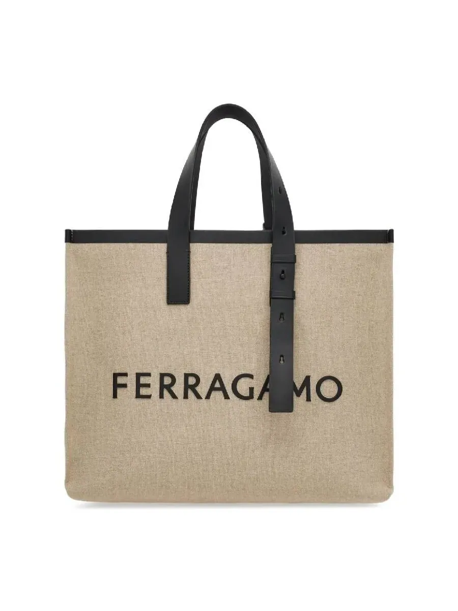 Сумка-тоут с тисненным логотипом Ferragamo