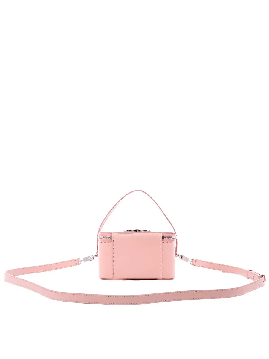 Сумка Ferragamo Zip-Around Gancini Beauty Case — изображение 5 из 6, розовый