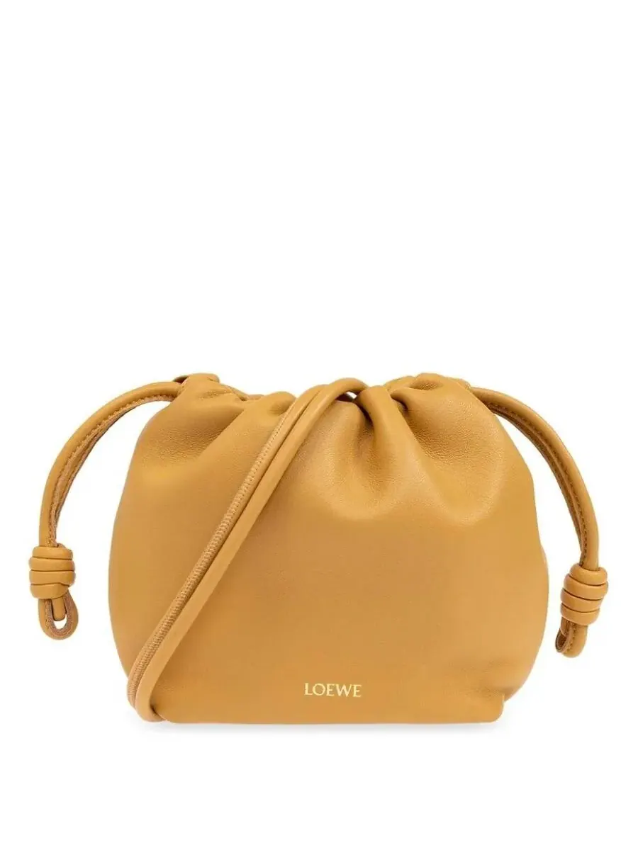 Мини-сумка через плечо Loewe из кожи наппа Flamenco