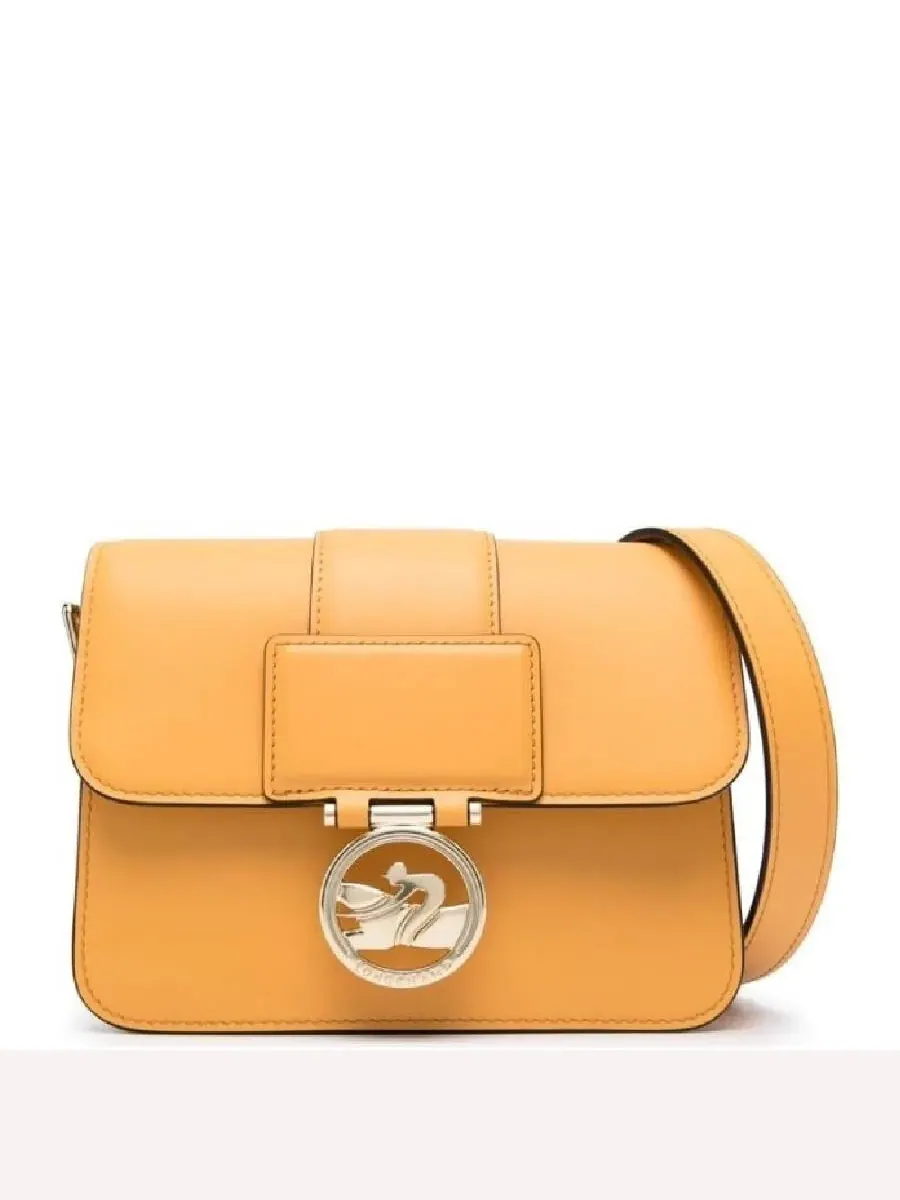 Сумка через плечо Longchamp Box-Trot с логотипом на пластине