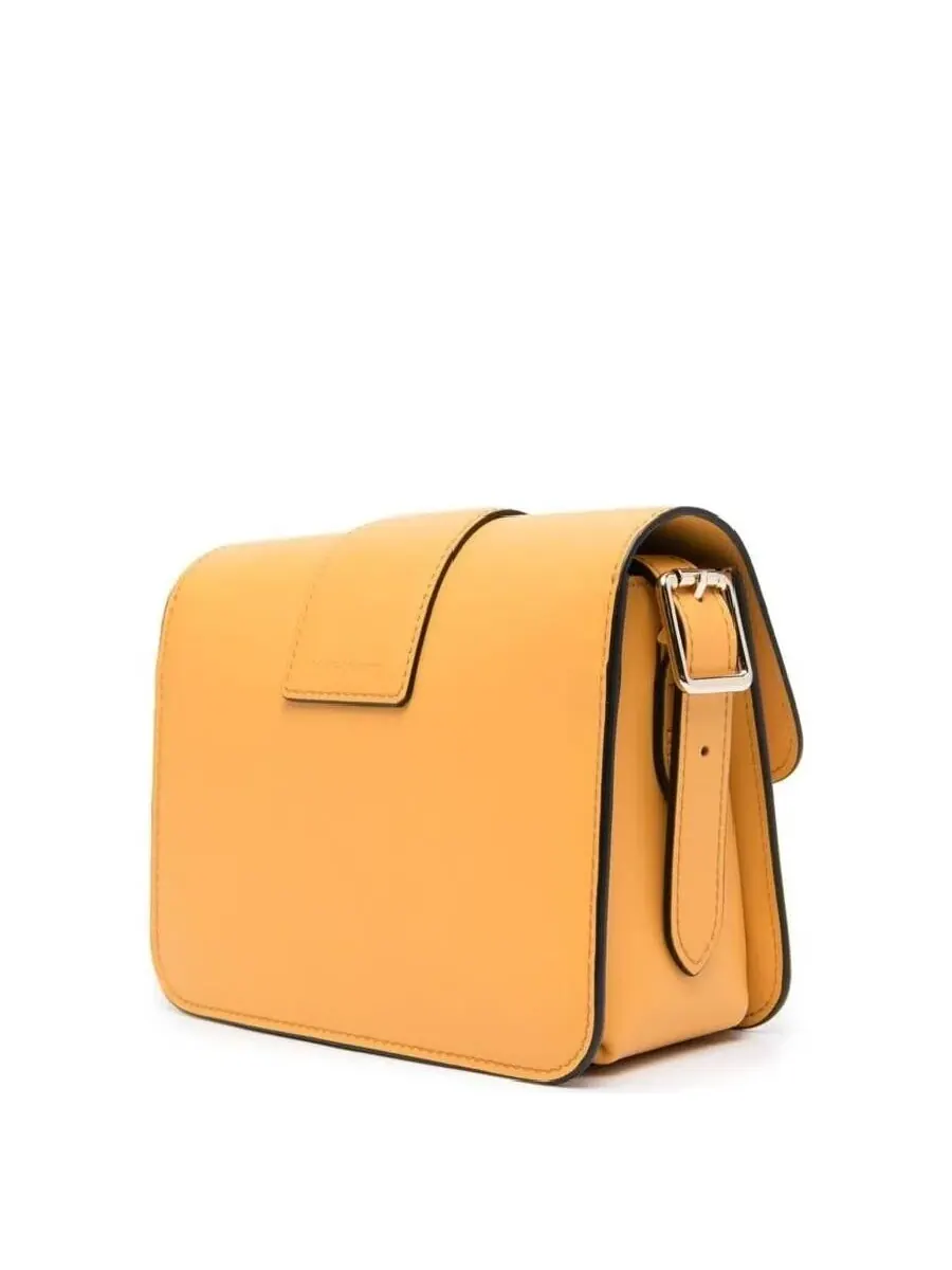 Сумка через плечо Longchamp Box-Trot с логотипом на пластине — изображение 2 из 4, желтый