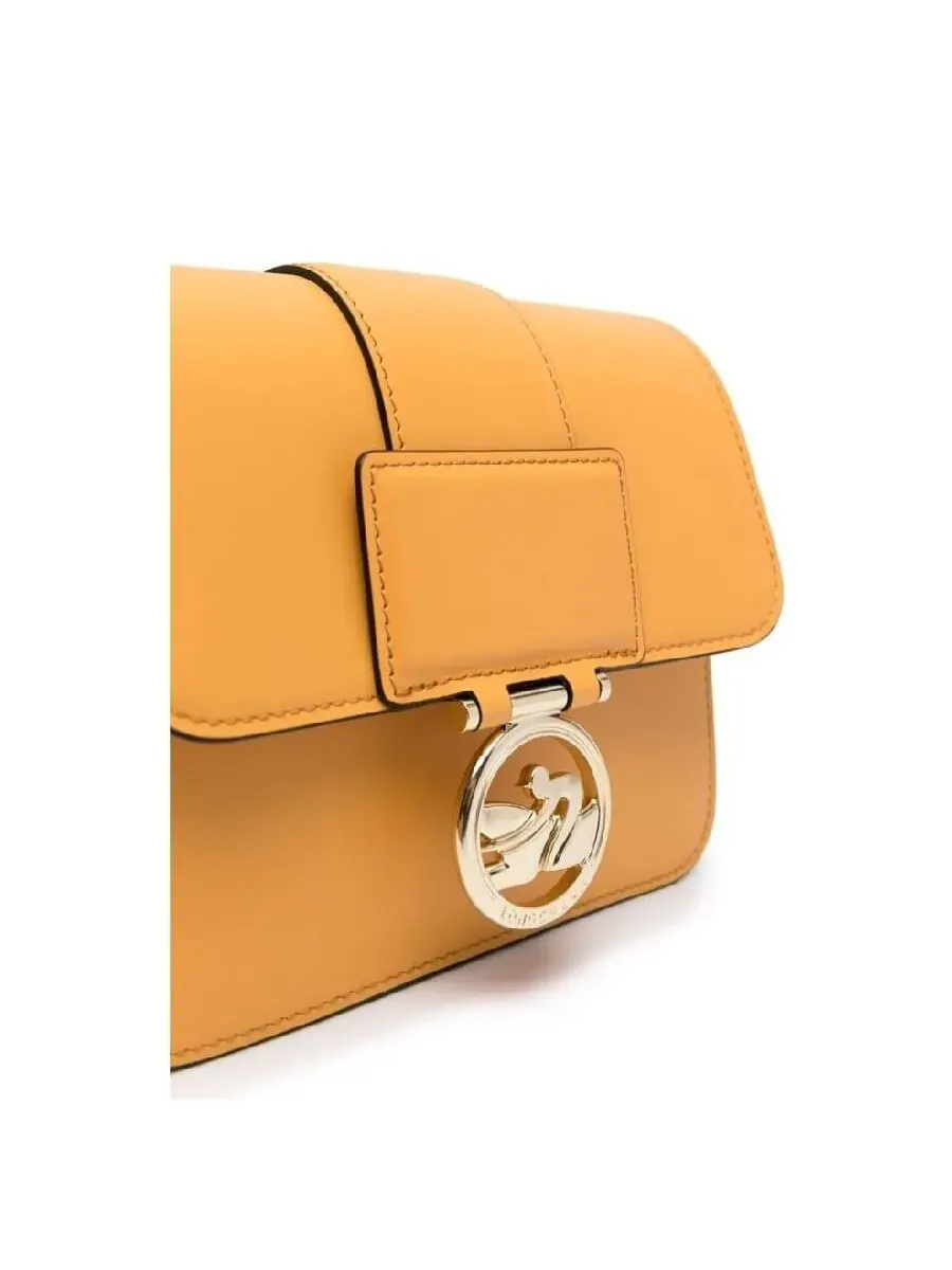 Сумка через плечо Longchamp Box-Trot с логотипом на пластине — изображение 4 из 4, желтый