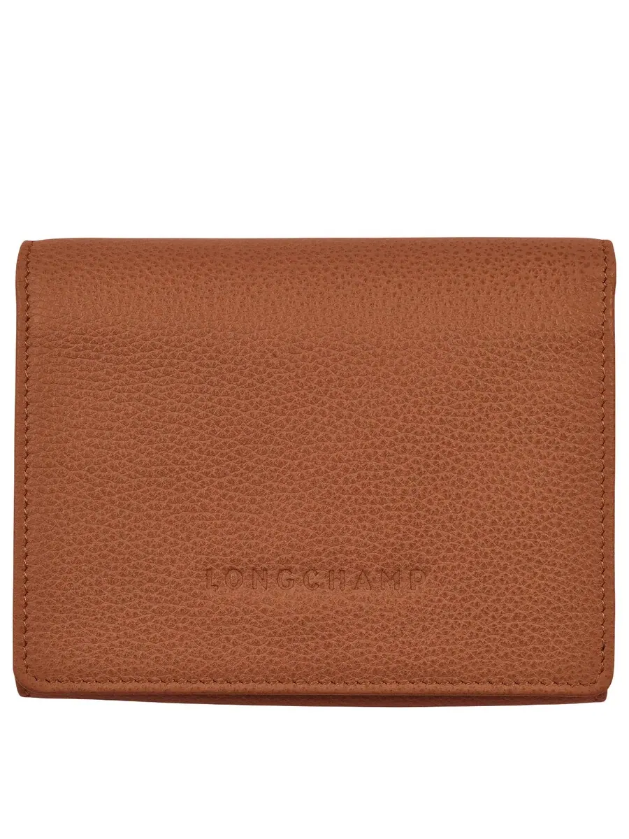 Компактный кожаный кошелек Longchamp