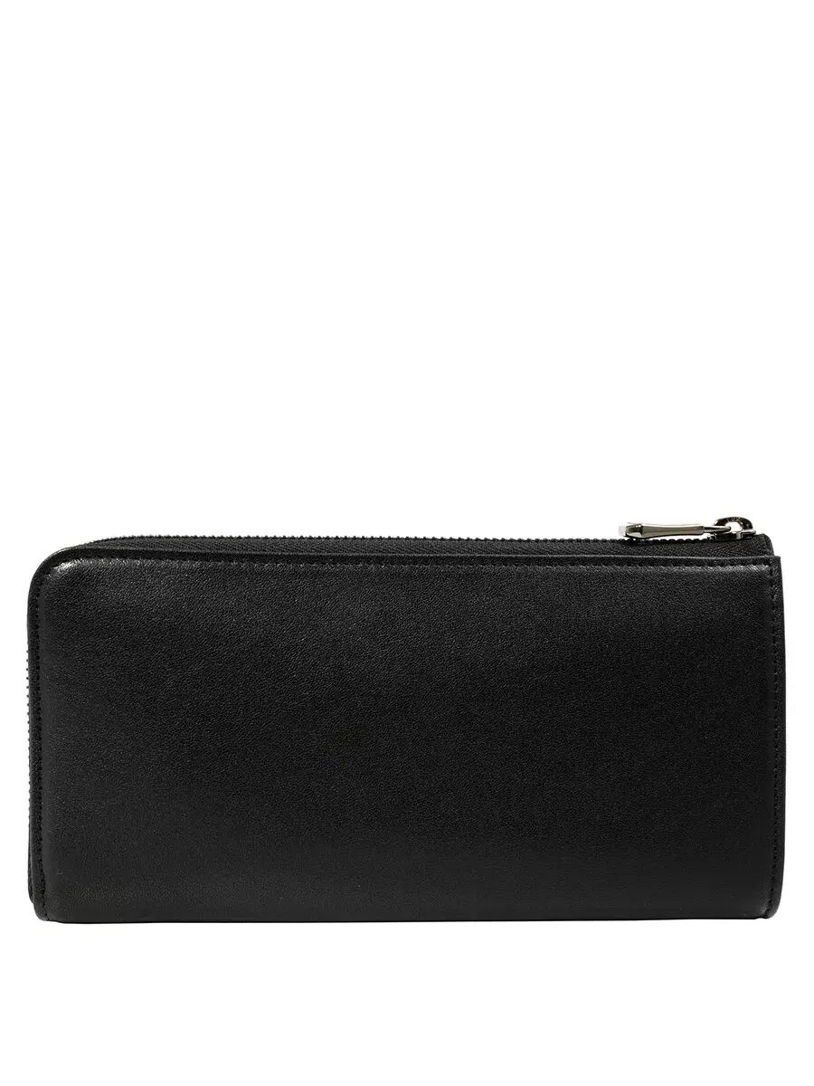 Кошелек Longchamp Le Pliage Cuir с молнией по периметру - черный — изображение 3 из 5