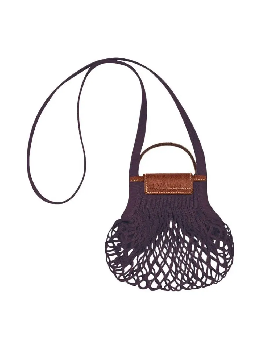 Сумка Longchamp Le Pliage Xs с сеткой — изображение 3 из 3, баклажан