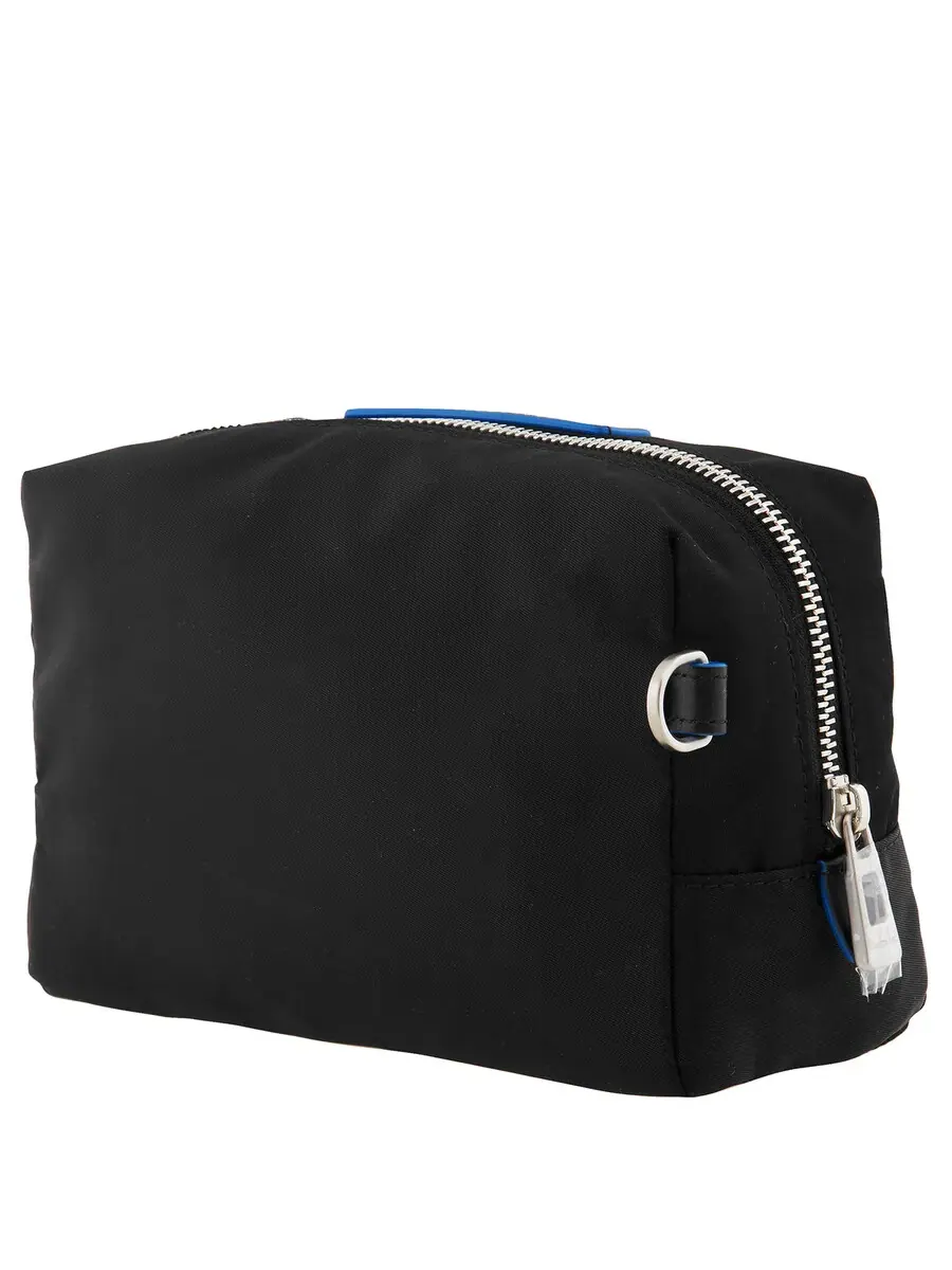 Чехол Montblanc Black Blue Spirit средний, из нейлона с кожаной отделкой - Роскошные дорожные косметички — 4