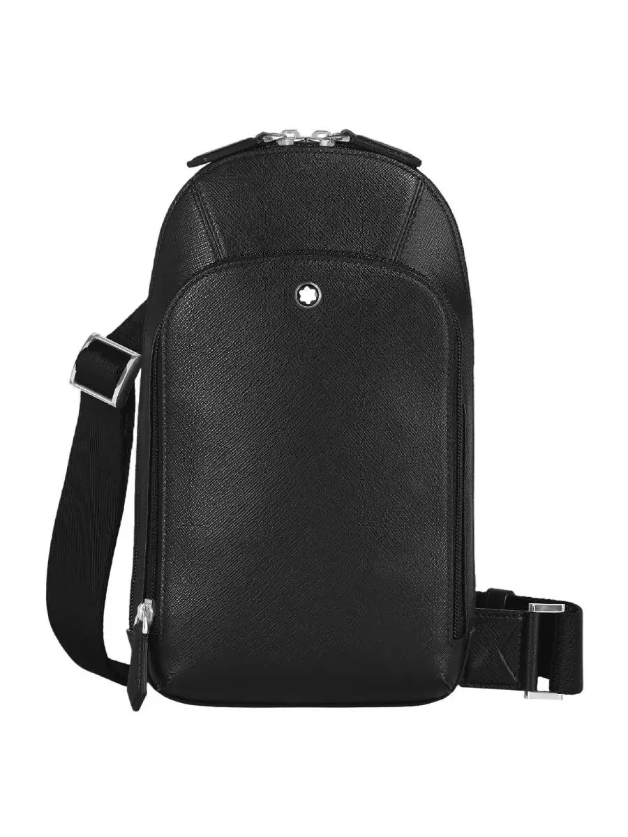 Сумка Montblanc Black Sartorial из кожи через плечо