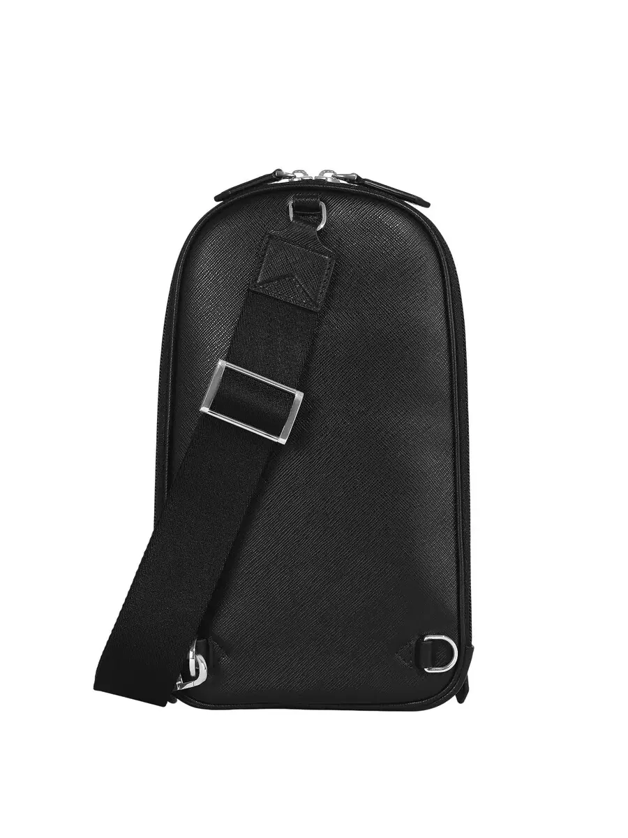 Сумка Montblanc Black Sartorial из кожи через плечо — 4