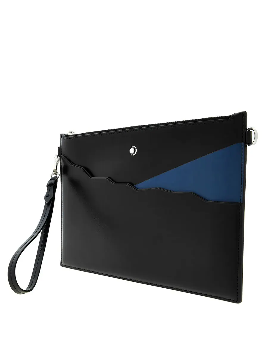 Сумка Montblanc Meisterstuck Leather Pouch — изображение 2 из 4, черный