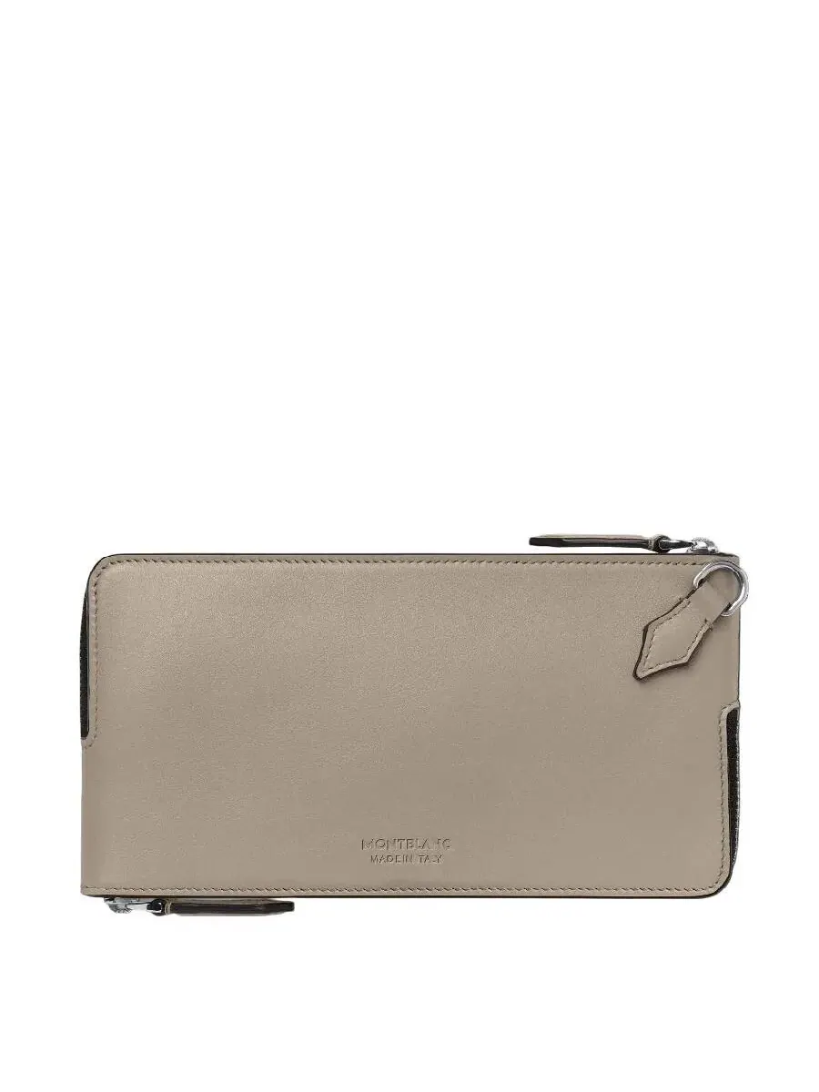 Сумка Montblanc Smartphone Leather Pouch — изображение 2 из 4, серый