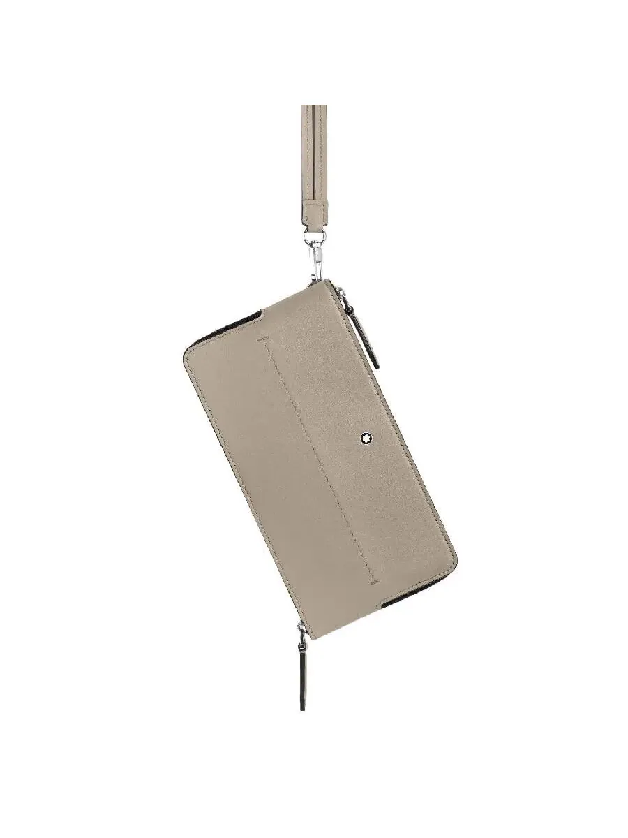 Сумка Montblanc Smartphone Leather Pouch — изображение 4 из 4, серый