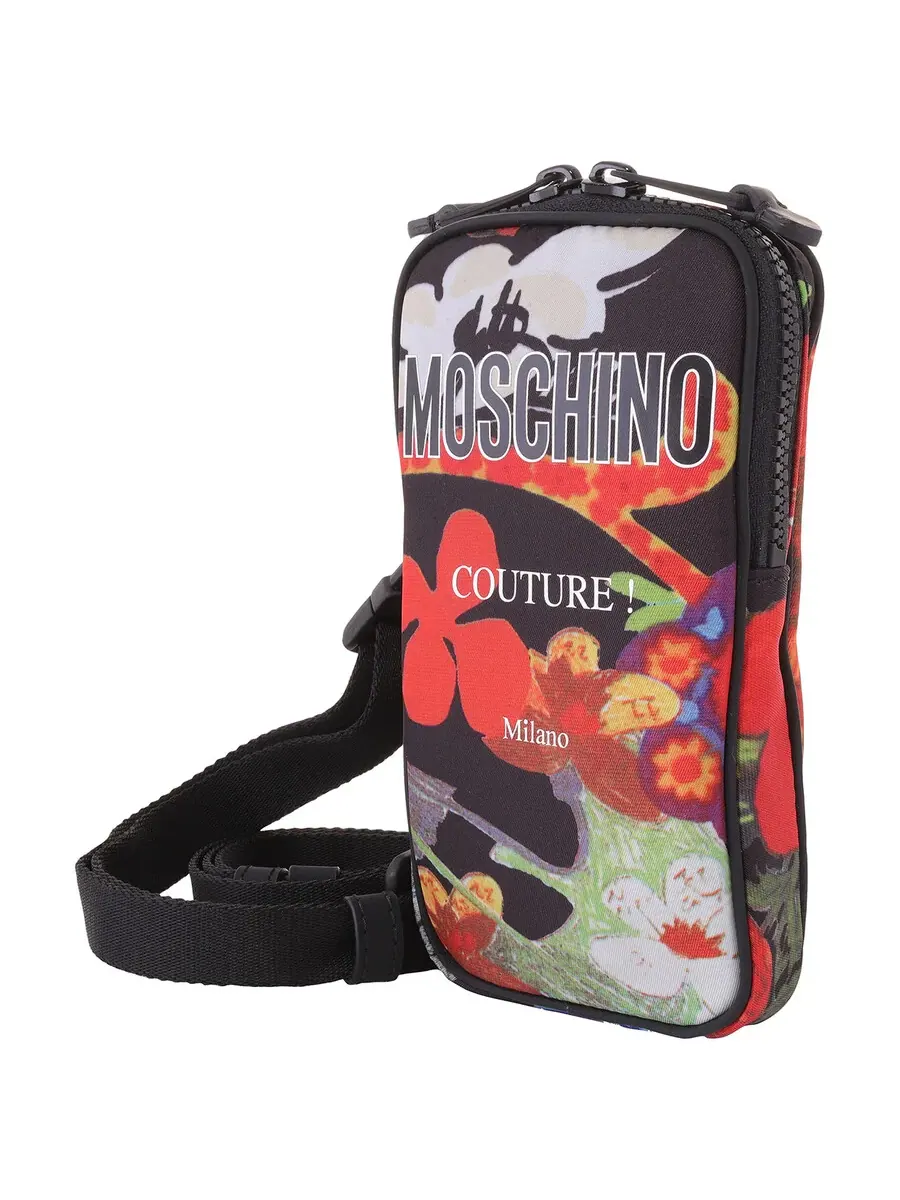 Сумка для телефона Moschino с принтом цветов по всей поверхности — 3