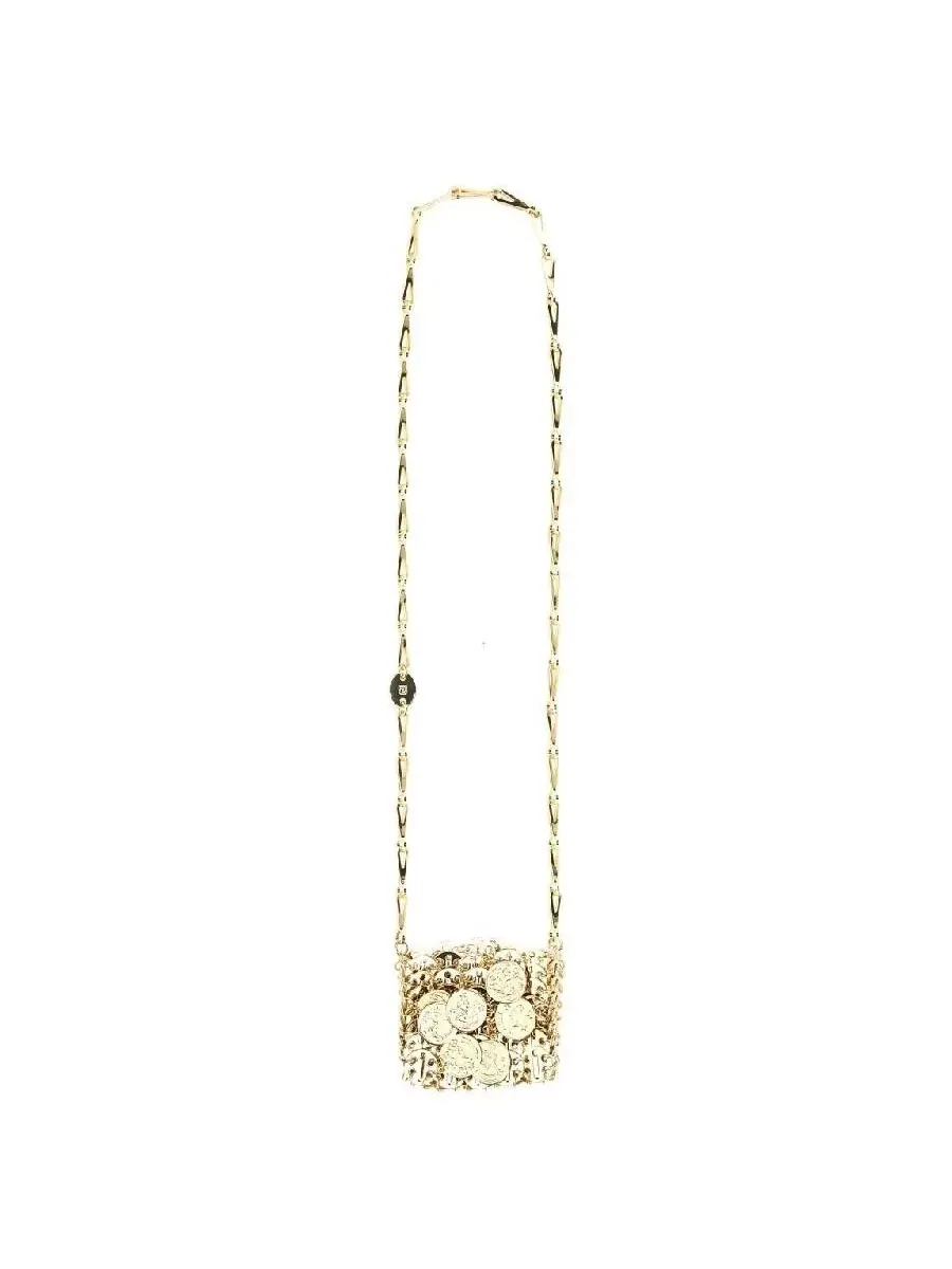 Paco Rabanne Gold 1969 Медали Микро Сумка — изображение 3 из 3, светлый золотистый