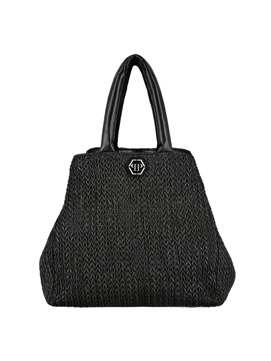 Большая сумка-хобо Philipp Plein Iconic Plein — черный