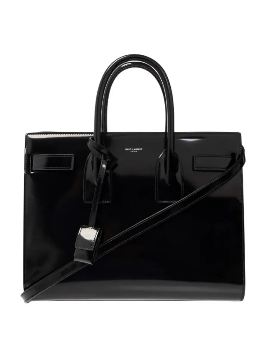 Сумка Saint Laurent Small Sac De Jour из черной кожи — черный