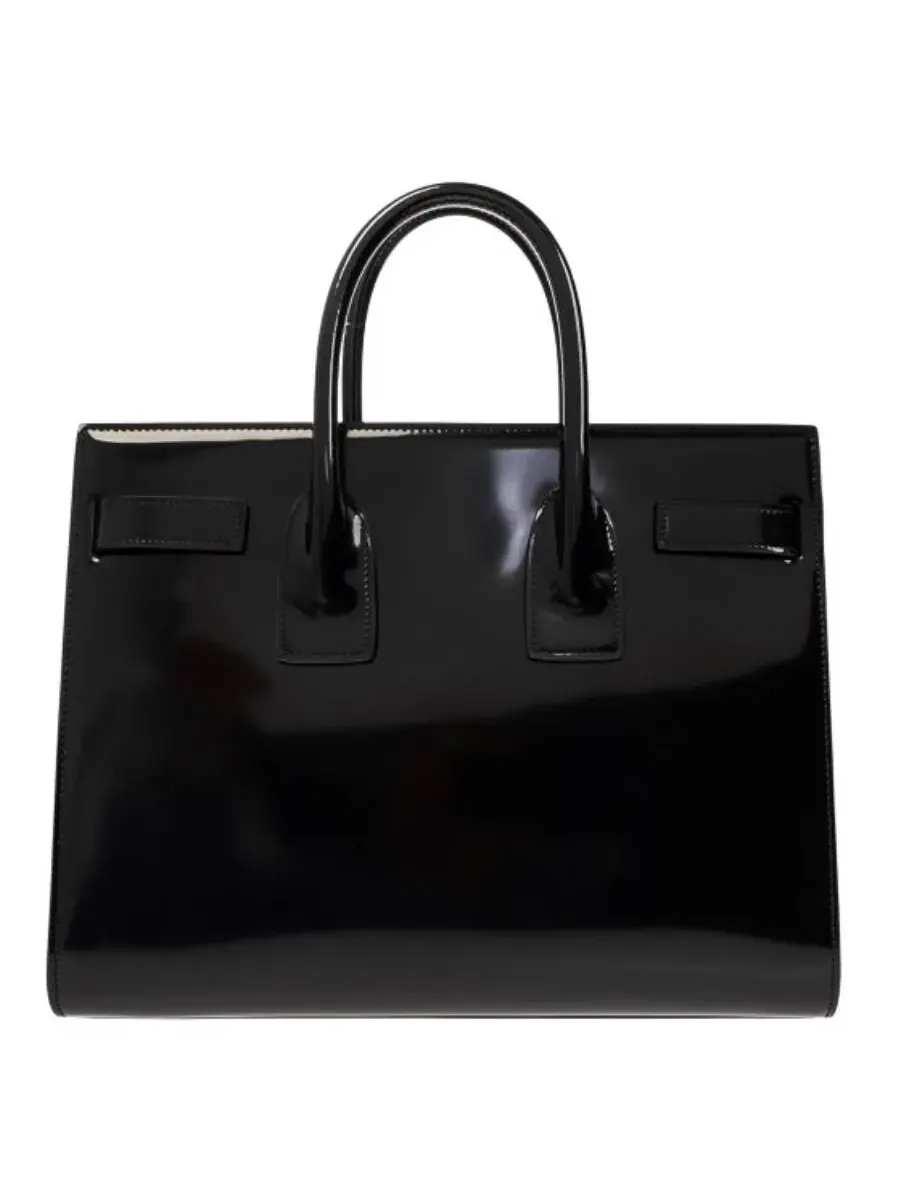 Сумка Saint Laurent Small Sac De Jour из черной кожи — изображение 2 из 3, черный