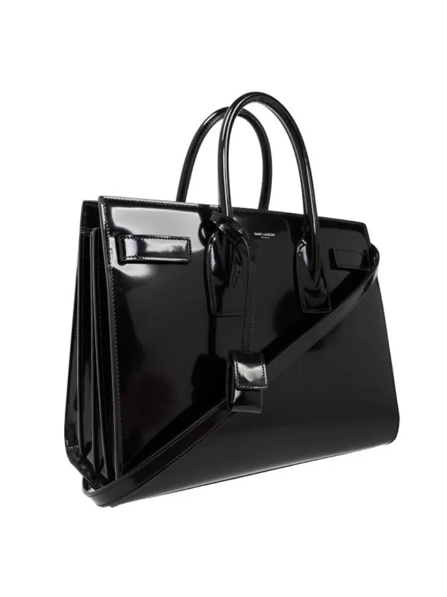 Сумка Saint Laurent Small Sac De Jour из черной кожи — изображение 3 из 3, черный